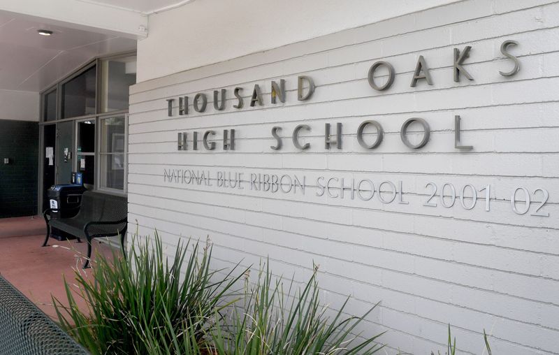 The Thousand Oaks High School office in March 2023.