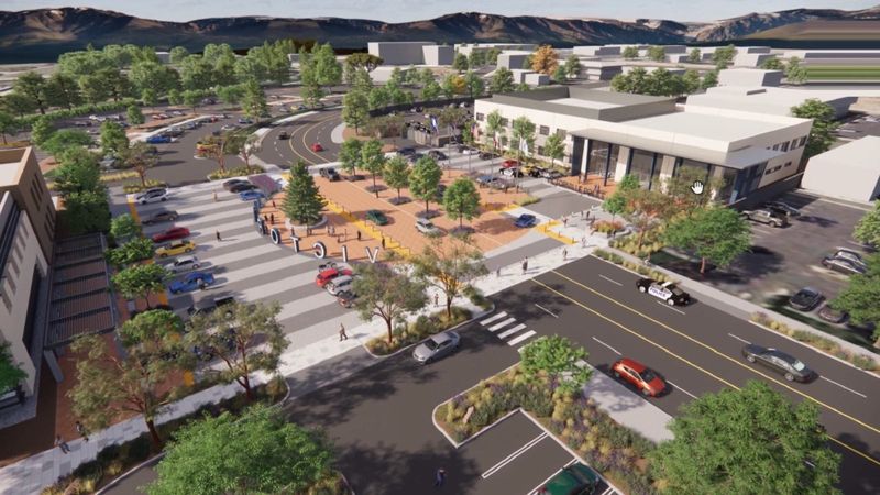 Artist rendering of the proposed Victorville Sheriff's Station on Civic Drive. The City Council recently shared a sneak peek of the proposed project.
