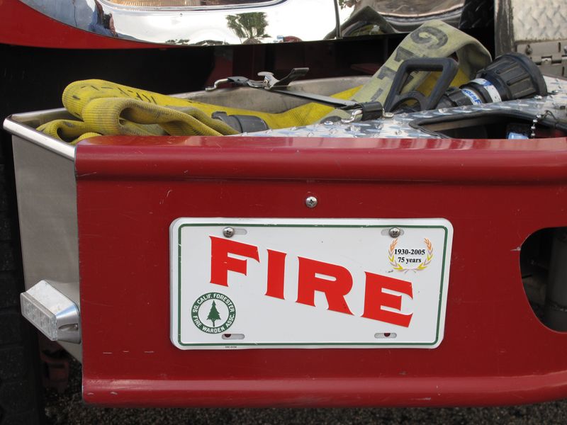 A Cal Fire / Riverside County fire truck stock photo