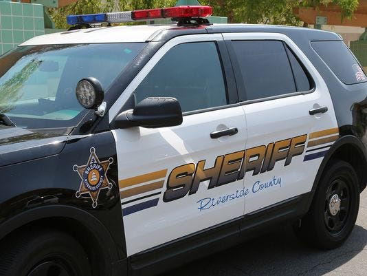 Riverside County Sheriff's Department vehicle.