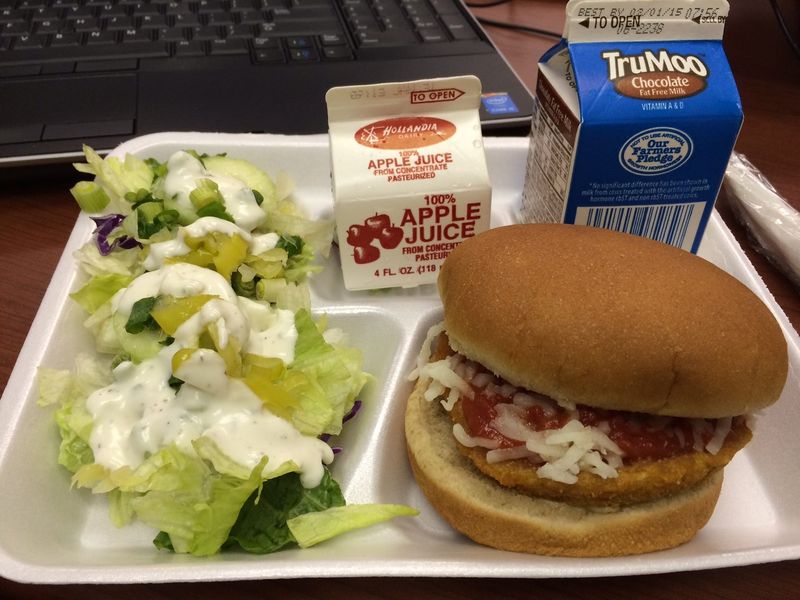 Chicken Parmesan is one of the lunch entries in the Barstow Unified School District. Photo courtesy of Barstow Unified School District