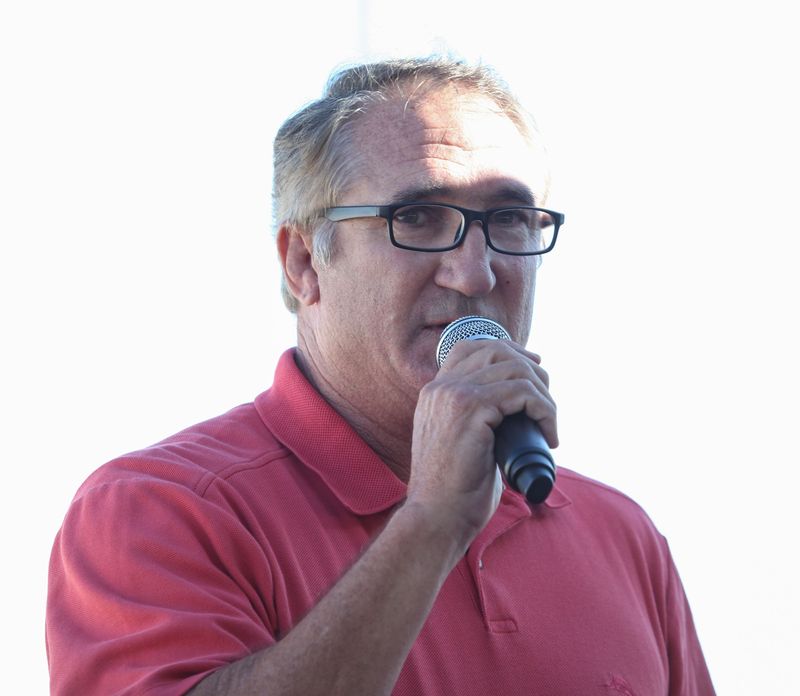 Michael Abatti, seen in 2016, is accused of killing his wife in Arizona.