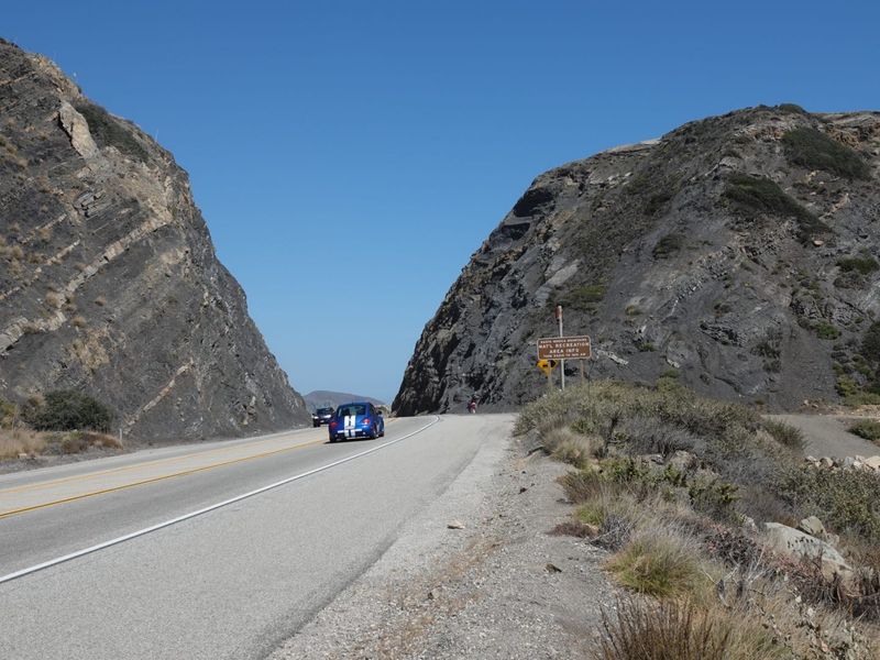 Pacific Coast Highway at Mugu Rock in Ventura County.