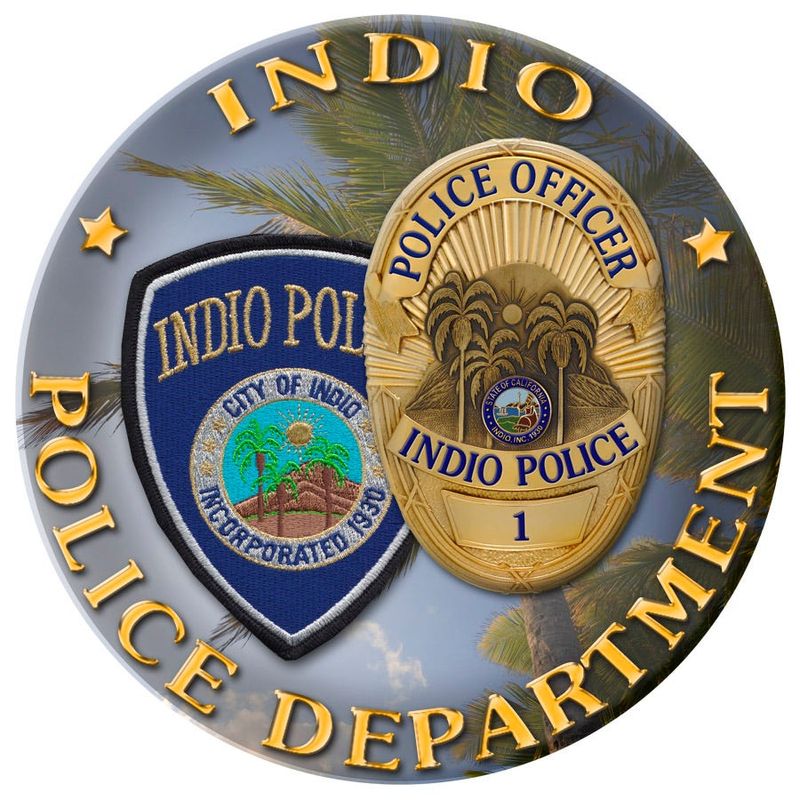 An Indio Police Department patch.