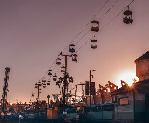 Mitch Bazarre of Stockton used a Canon Rebel T5i to photograph the Santa Cruz Beach Boardwalk during sunset.