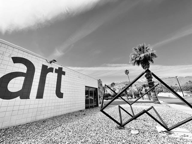 The next Backstreet Art District First Wednesday Art Walk takes place Wednesday, March 4 at the corner of South Cherokee Way and Matthew Drive in Palm Springs.