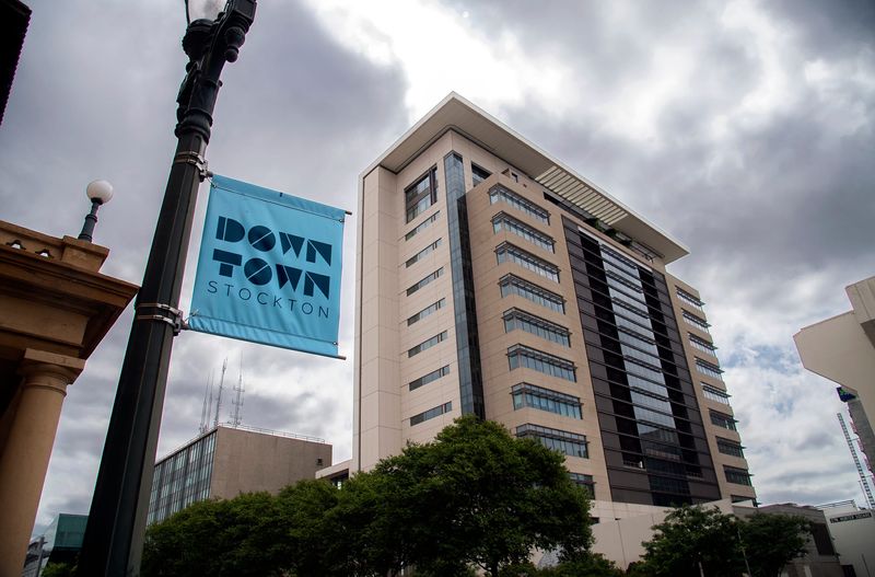 The San Joaquin County Superior Court building is located at 180 E. Weber Avenue (Weber Avenue and San Joaquin Street) in downtown Stockton on Apr. 23, 2024.