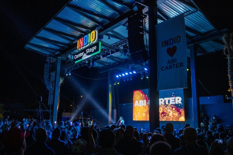 Indio Center Stage (pictured here during a 2024 concert) will be the host for the city's next free movie screening on May 4, 2026, showing "The Empire Strikes Back."