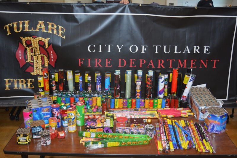 The Tulare Police and Fire departments seized more than 1,000 pounds of illegal fireworks in the weeks leading up to July 4, 2024.