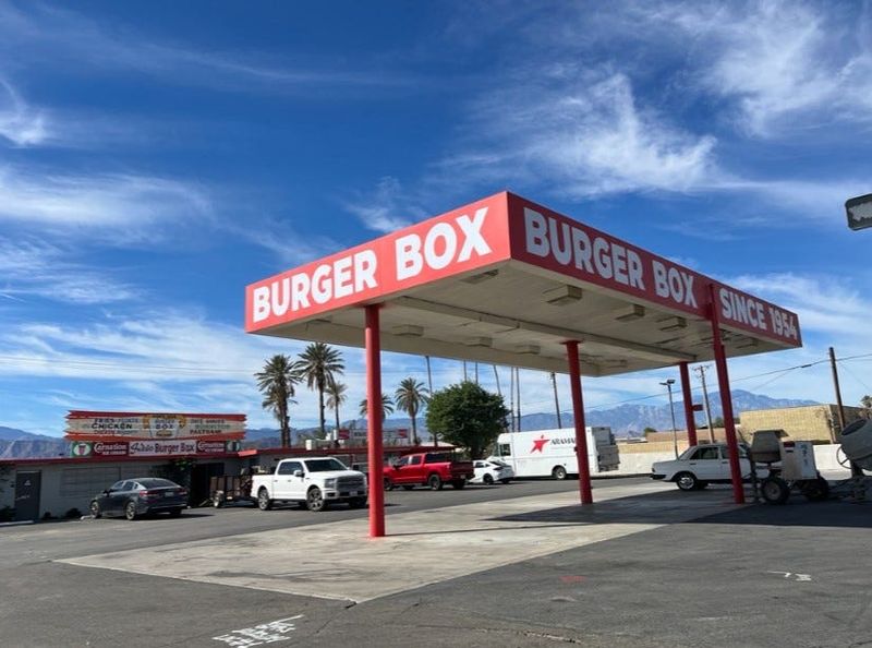 A view of The Burger Box restaurant in Indio, Calif., as seen on Wednesday, Oct. 30, 2024.