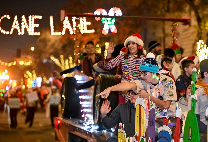 78th annual Candy Cane Lane parade in Downtown Visalia on Monday, December 2, 2024.
