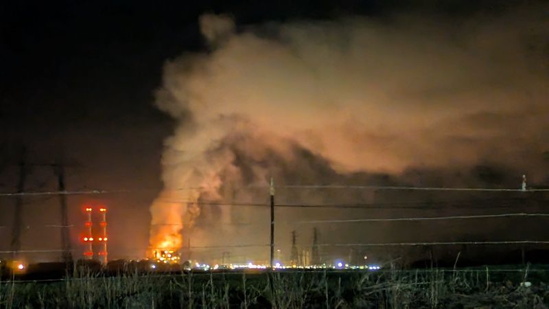 A fire at Moss Landing Power Plant erupted on Thursday, January 16, 2025.