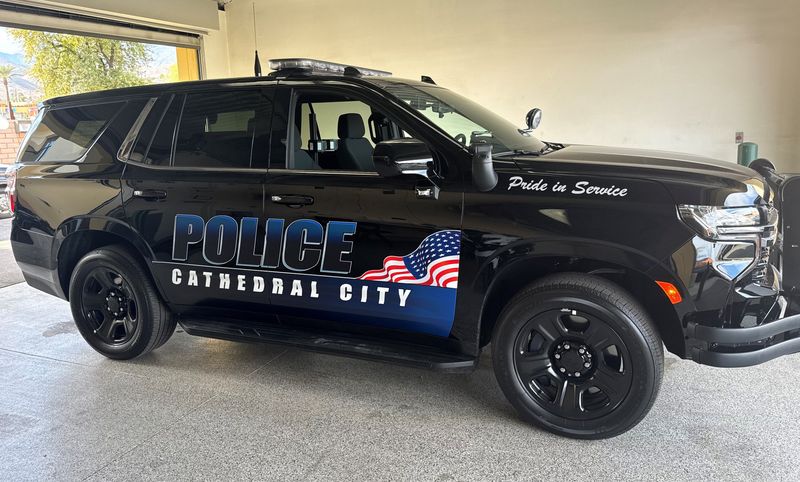 A Cathedral City Police Department watch commander vehicle.