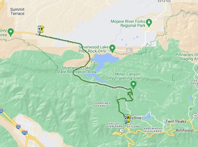 Caltrans will perform road improvements on State Route 138 and State Route 189 from June 9-13, in San Bernardino County