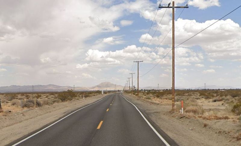 El Mirage Road at Vinton Road in Adelanto, pictured in a Google Street View image.