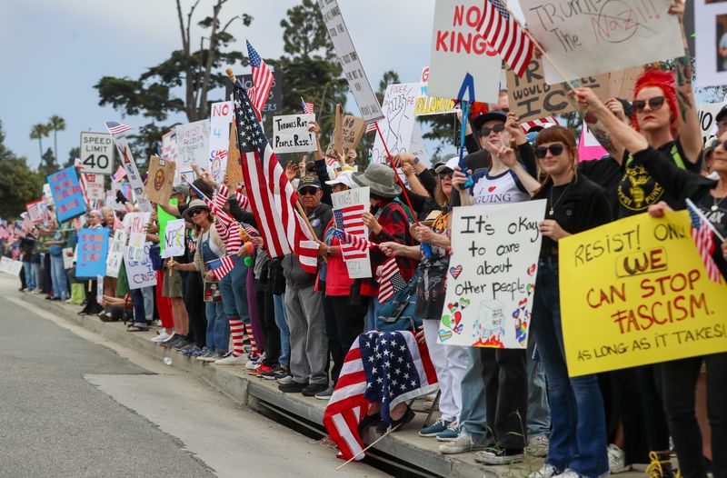 Thousands of people attended the "No Kings" rally at the Ventura County Government Center in Ventura on June 14, 2025. Similar protests were held across the county and nation.