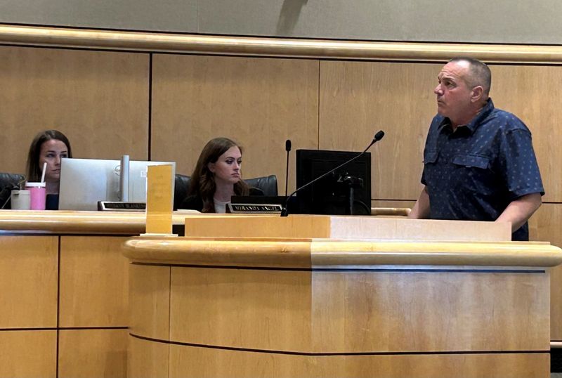 Former Shasta County Supervisor Patrick Jones addresses the Board of Supervisors at its Tuesday, June 17, 2025, meeting.