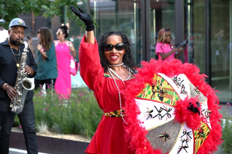 The Juneteenth celebration in downtown Redding on June 19, 2024 featured MJ's Brass Boppers.