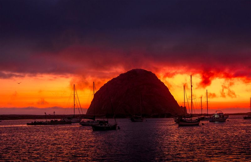 Tom LaBounty of Stockton used a OM System OM-1 MkII digital mirrorless camera to photograph Morro Rock at sunset in Morro Bay.