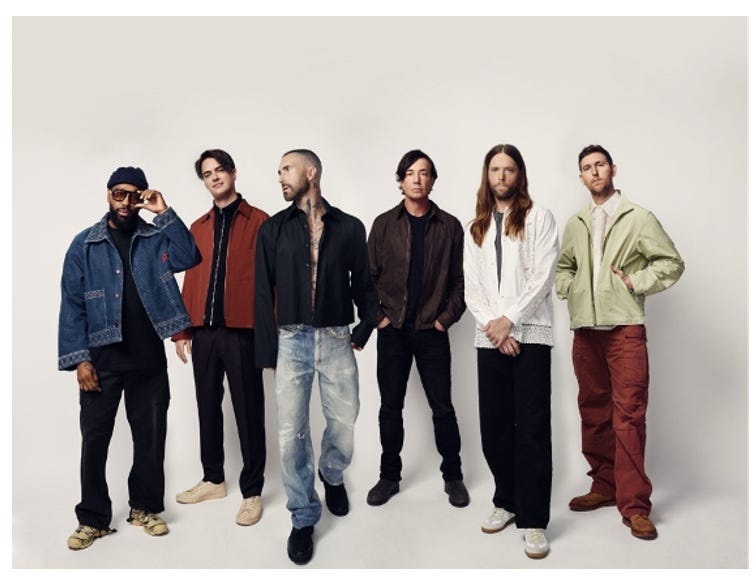 Maroon 5 will perform at Acrisure Arena in Palm Desert on Oct. 8.