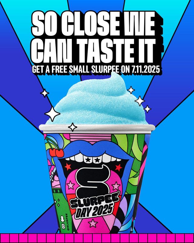 7-Eleven will be giving away free small Slurpees on July 11 for the convenience store chain's Slurpee Day.