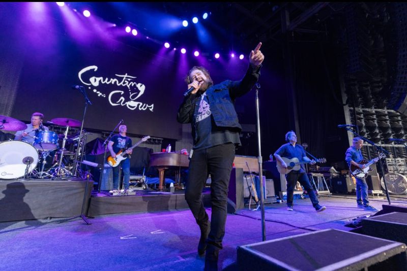 Rock favorite Counting Crows performs in Clarkston, Michigan in 2024. The group will play hits such as "Round Here" and "Mr. Jones" at the Freeman Arts Pavilion in Selbyville on Tuesday, July 8.