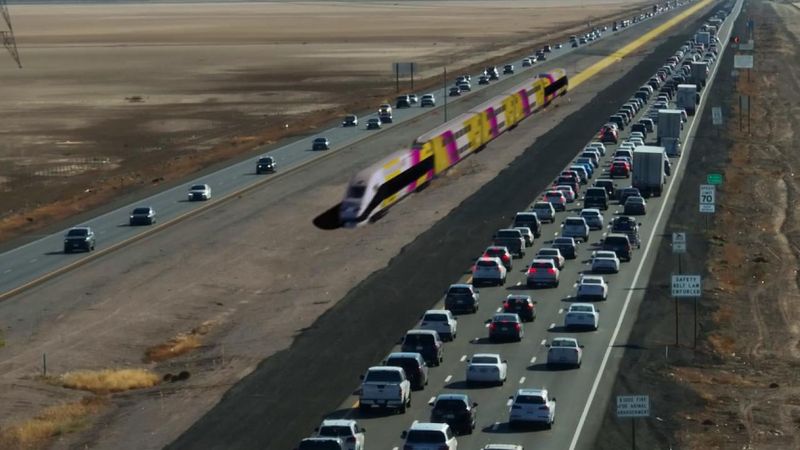 Brightline West's 218-mile, all-electric, high-speed rail system is expected to reach speeds of up to 200 miles per hour as it transports passengers between Las Vegas and Southern California.