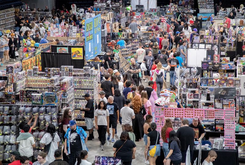Pop culture fans fill the Adventist Health Arena for the annual StocktonCon Summer event in downtown Stockton on Jul. 12, 2025.