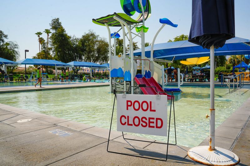 The Palm Desert Aquatic Center has been working on various repairs since 2025.