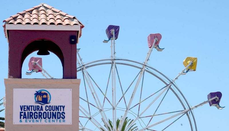 Preparations are underway at the Ventura County Fair at the seaside fairgrounds in Ventura on July 24, 2025. The fair runs from July 30 to Aug. 10.