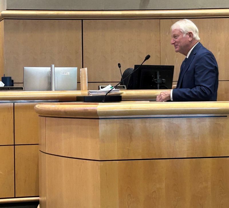 Clint Curtis addresses the Shasta County Board of Supervisors at the Tuesday, Aug. 12, 2025, meeting.