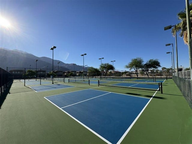 Some temporary pickleball courts are now open while the Demuth courts are under construction for an expansion project from 12 courts to 22.