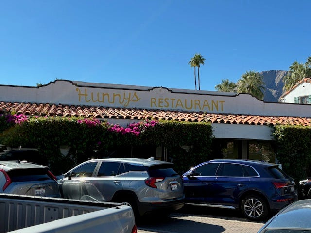 New restaurant Hunny's, pictured Friday, Oct. 17, 2025 in Palm Springs, Calif., has opened where the restaurant Grand Central formerly operated.