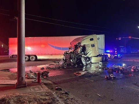 This accident happened at the intersection of Riggin Avenue and Plaza Drive in Visalia, when one vehicle ran a red light on Aug. 30, 2025.