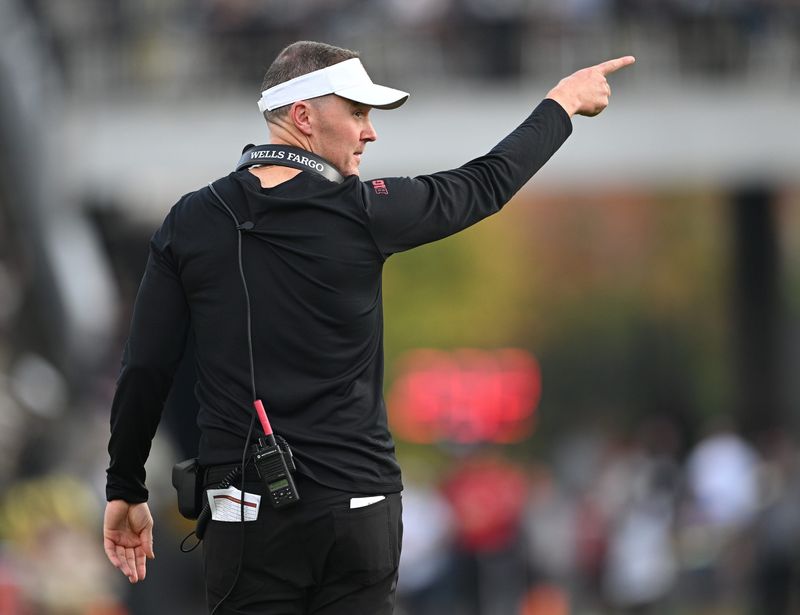 Sep 13, 2025; West Lafayette, Indiana, USA; Southern California Trojans head coach Lincoln Riley reacts during the first quarter against the Purdue Boilermakers at Ross-Ade Stadium. Mandatory Credit: Marc Lebryk-Imagn Images