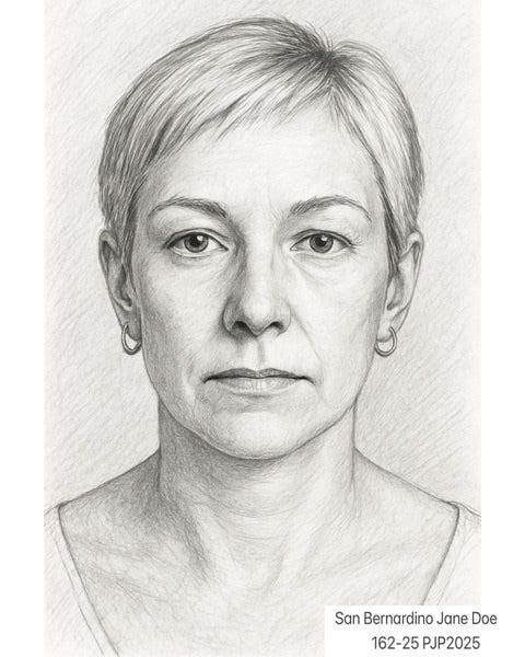 A woman whose body was found on a mountainside in the San Bernardino County community of Crestline on Tuesday, Nov. 18, 2025, has been identified as Aryan Papoli, 58, of Newport Beach.