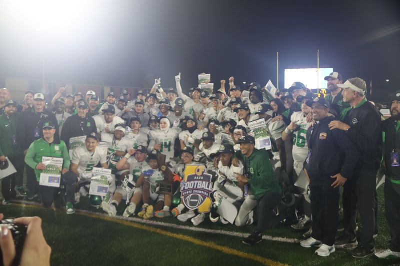 The St. Mary's football team defeated Bakersfield Christian during the 2025 CIF State Football Championship Bowl Game on Friday, Dec. 12, at Saddleback College.