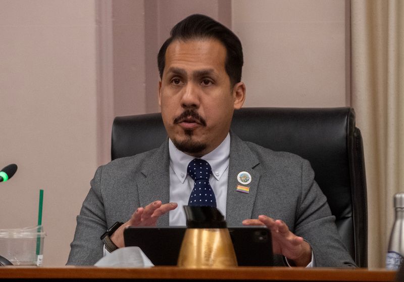 Council member Mario Enriquez attends a city council meeting at Stockton City Hall in downtown Stockton on Feb. 3, 2026.