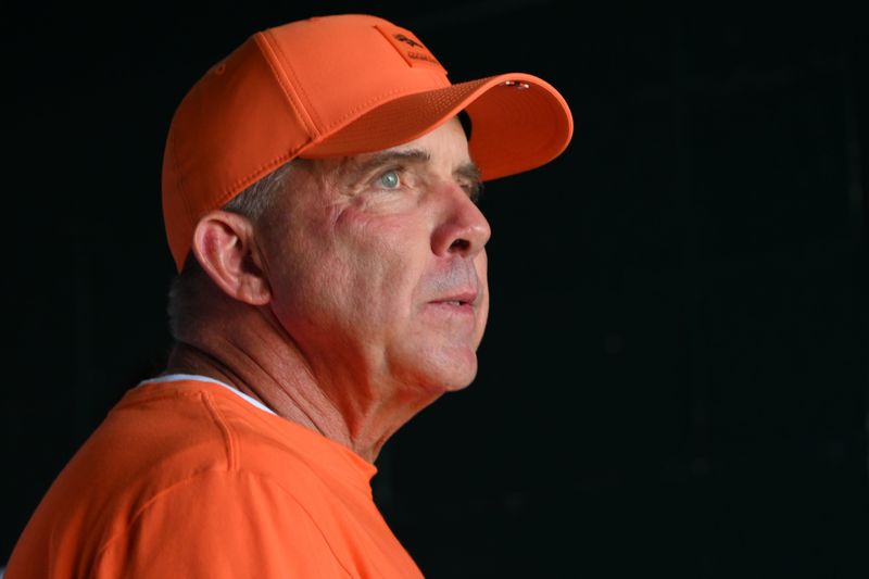 Oct 5, 2025; Philadelphia, Pennsylvania, USA; Denver Broncos head coach Sean Payton in the tunnel before game against the Philadelphia Eagles at Lincoln Financial Field. Mandatory Credit: Eric Hartline-Imagn Images