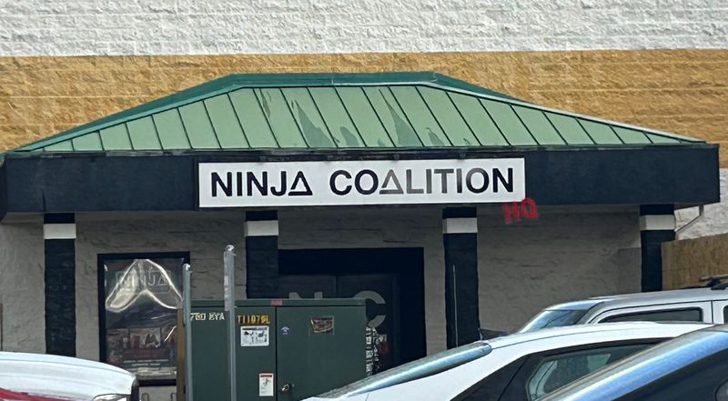 The front entrance of Ninja Coalition GQ business at the Mt. Shasta Mall is shown on Feb. 18, 2026.