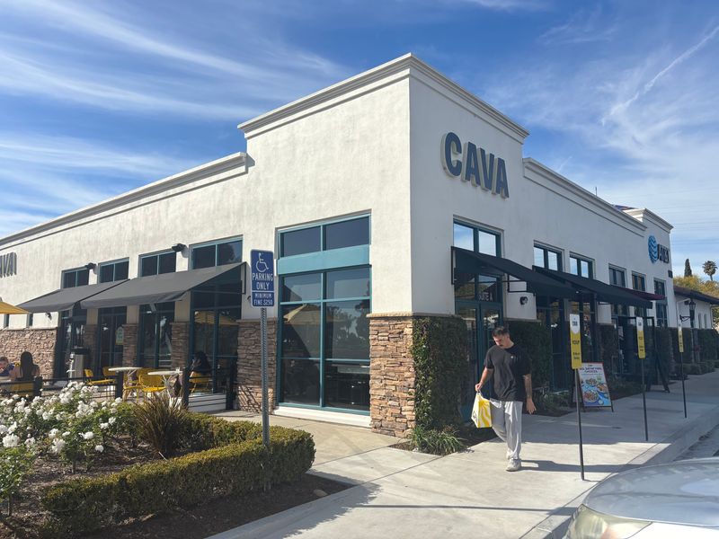 The restaurant Cava, shown here on Feb. 25, opened inside the Montalvo Square Shopping Center in Ventura earlier in February.