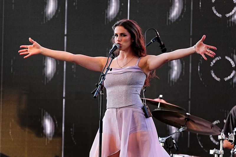 Abi Carter performs at the Indian Wells Tennis Garden during the BNP Paribas Open in Indian Wells, Calif., on Wednesday, March 4, 2026.