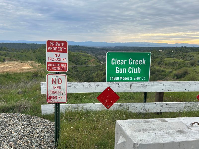 The Clear Creek Gun Club is off Cloverdale Road in Shasta County.