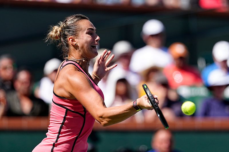 Aryna Sabalenka defeated Naomi Osaka 6-2, 6-4 in their BNP Paribas Open fourth-round match in Indian Wells, Calif., on Tuesday, March 10, 2026.