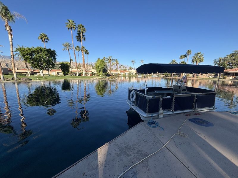 Lake Mirage in Rancho Mirage, home to the Lake Mirage Yacht Club.