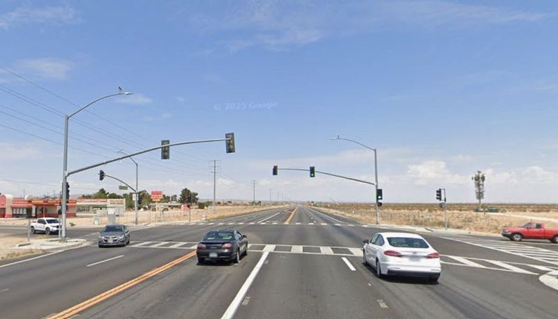 Highway 395 at Chamberlaine Way in Adelanto.