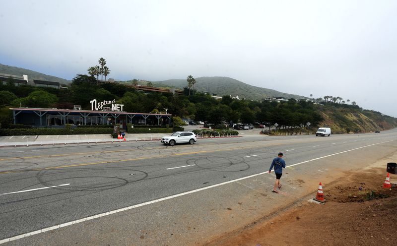The California Department of Transportation plans to install a crosswalk on the Pacific Coast Highway, near Neptune's Net and County Line Beach as seen in this March 23, 2026 photo. Construction is expected to wrap up in June.