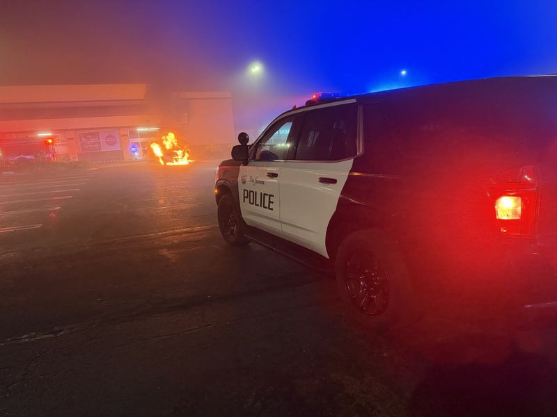 A 17-year-old from Oxnard led Port Hueneme police on a stolen vehicle pursuit on March 30, 2026, that ultimately ended with the car catching fire.