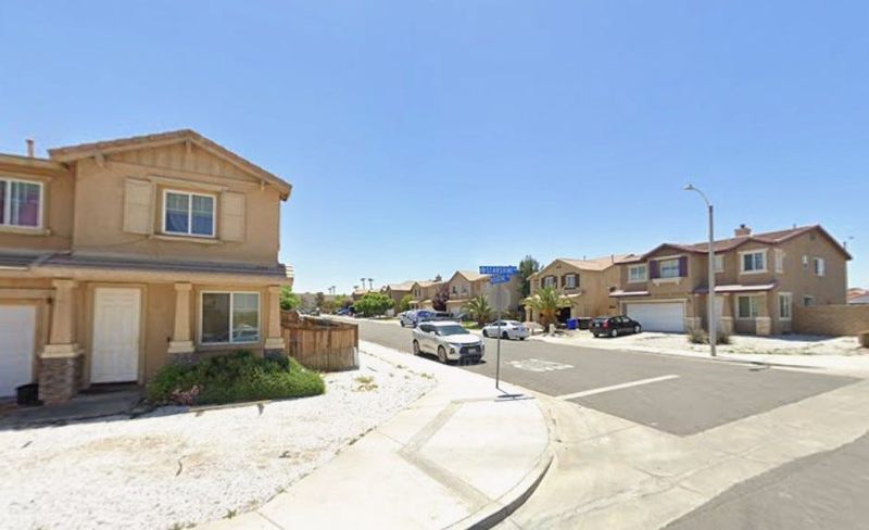 The intersection of Starshine Drive and Eugene Road in Victorville.