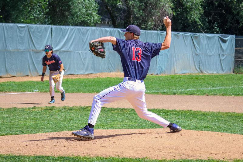 Central Valley junior Conly Merrit deals a pitch during a game against Enterprise. Merritt pitched 7 innings and only gave up one hit while racking up 10 strikeouts. April 7, 2026.